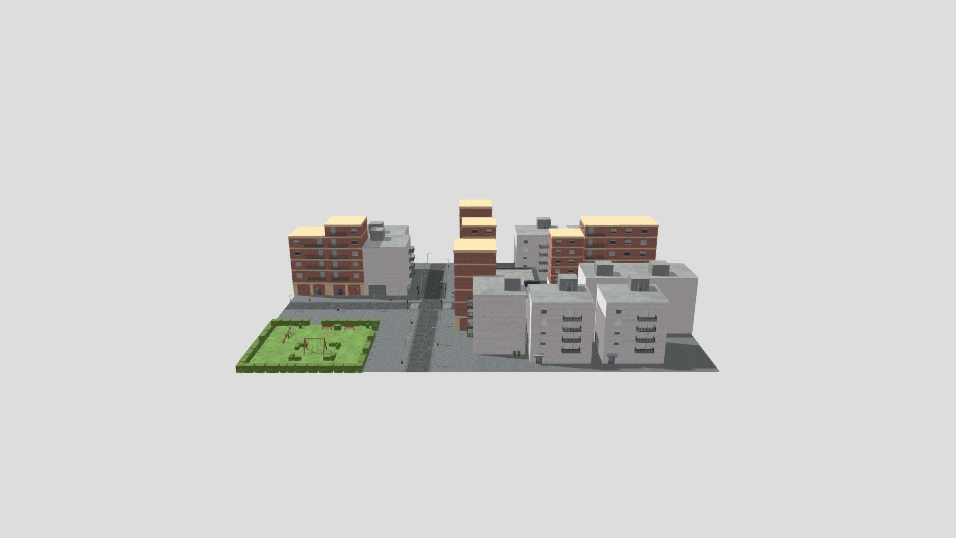Town part - 3D model by jajavier120 [cd32593] - Sketchfab
