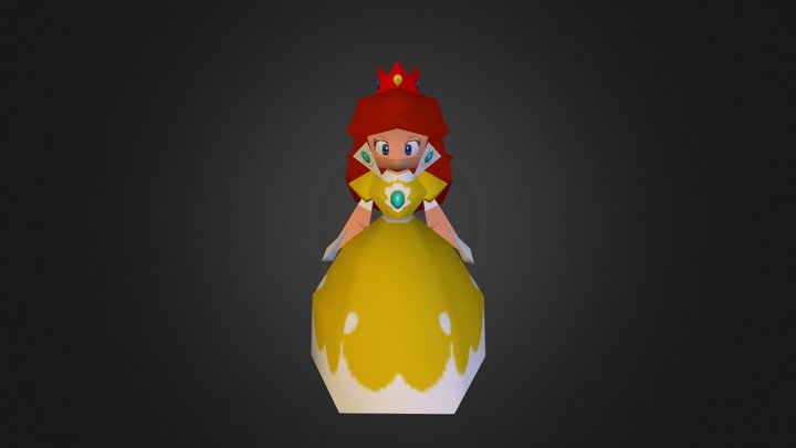 Nintendo 64 - Mario Party 3 - Daisy 3D Model