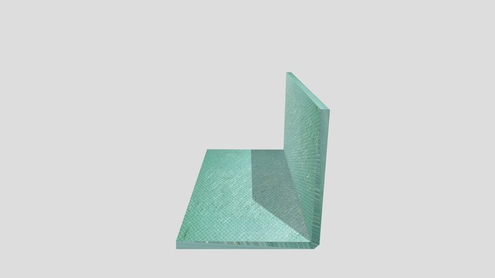 Угловой профиль зеленый 3D Model