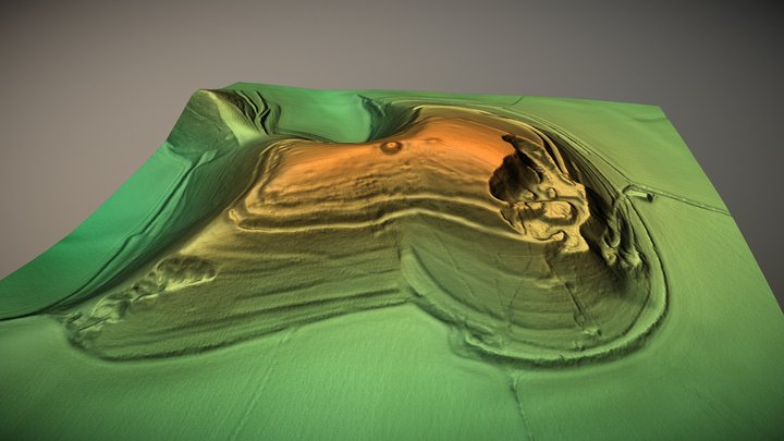 Cley Hill Camp, Wiltshire (UK) – Free 3D Model STL
