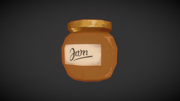 Jam Jar Yellow 3D Model