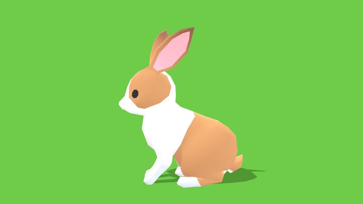 Rabbit - Animated Low Poly – Kostenloses 3D-Modell STL