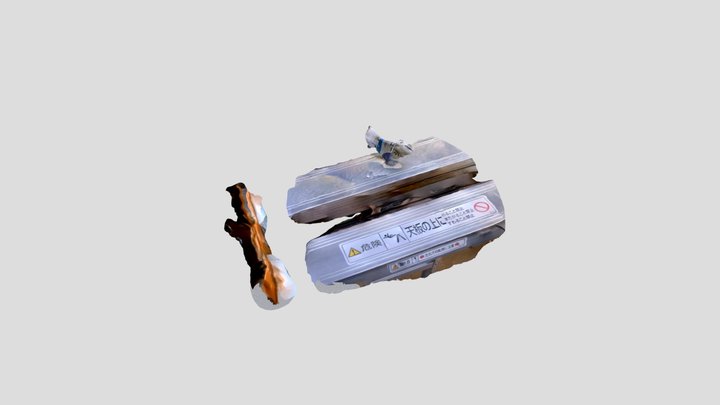シュークリームの包装 3D Model
