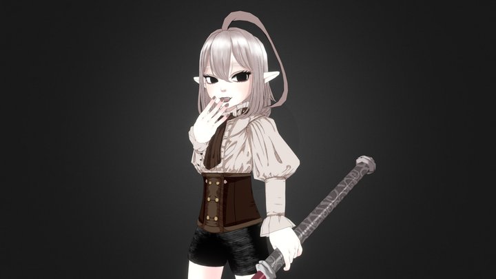 Vampire Rose 3D Model