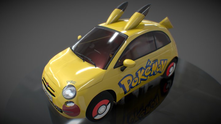 Carro Personalizado Pokémon 3D Model