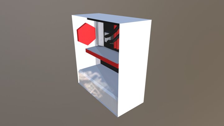Computer Lowpoly 3D Model