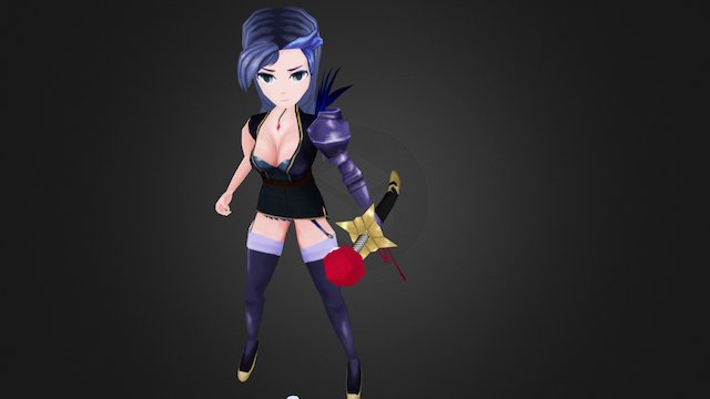 Female Warrior 3D Model