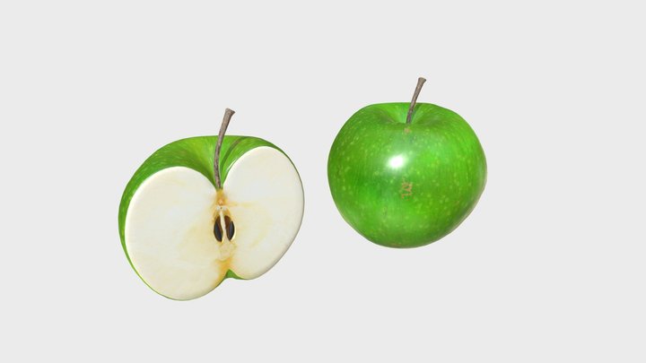 Green apples 3D Model