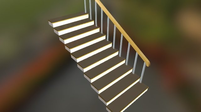 Flight Of Stairs 3D Model