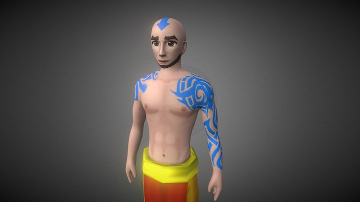 Aang - The last Air-bender 3D Model