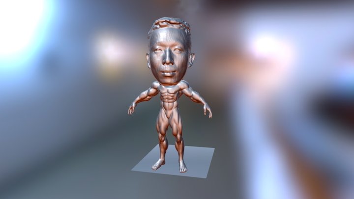 Muscle man 3D Model