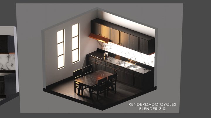08 LPF COCINA 3D Model