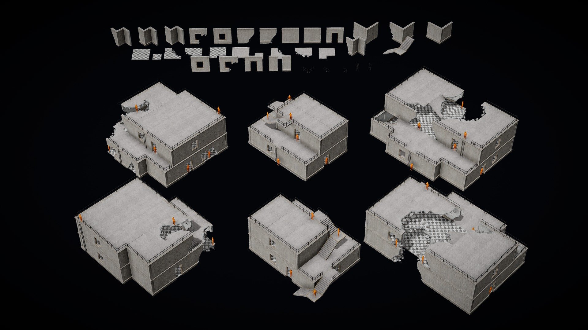 Modular KIT - Military Buildings - 3D model by Debarpan Saha ...