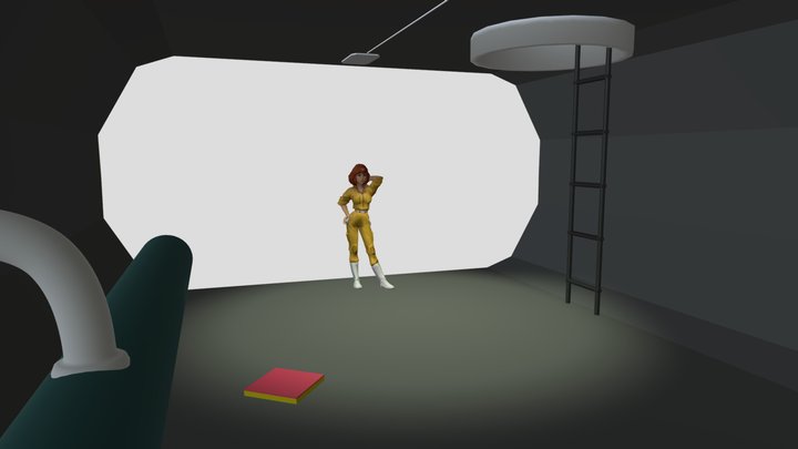 April O'Neil in the Sewers 3D Model