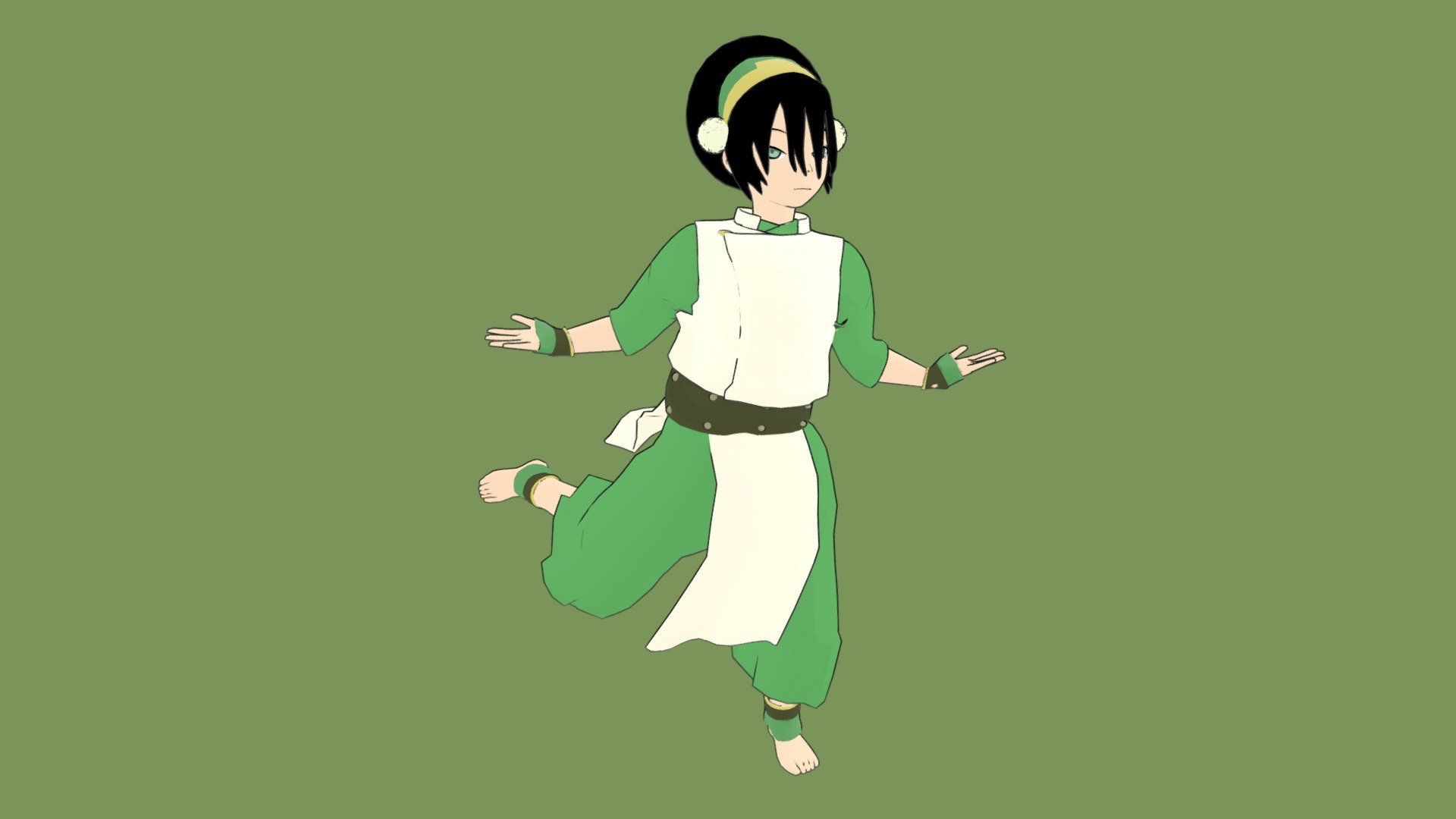 Toph Beifong - Avatar the Last Airbender - 3D model by Daredivine [cd40c09]  - Sketchfab