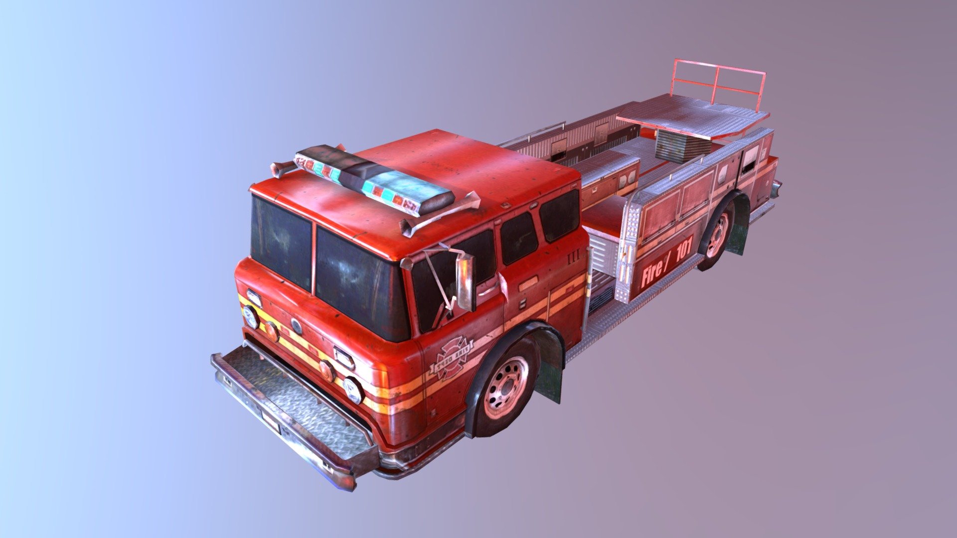 Fire Bus - 3D model by veer3dart [cd423ff] - Sketchfab