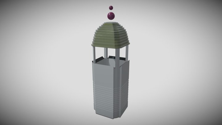 Game Boy Watch Tower 3D Model
