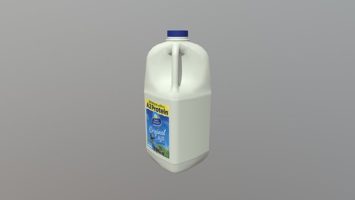 Milk Carton 3D Model