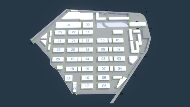 Plano Cámaras Corabastos 3D Model