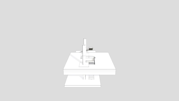 ESCALERA CLINICA HORMIGON 3D Model