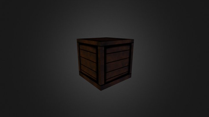 Crate Texture 3D Model