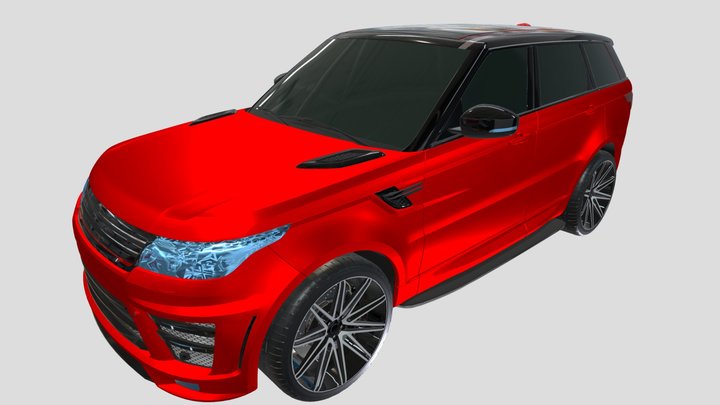 3d 2016 Custom Range Rover Sport 3D Model