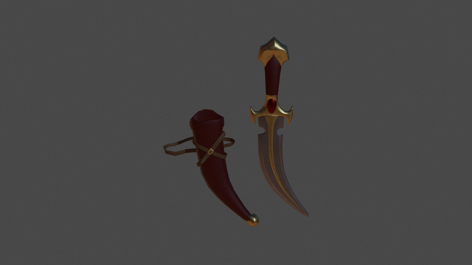 Dagger with case