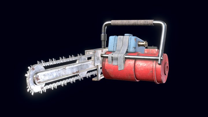 Chainsaw Game Asset 3D Model