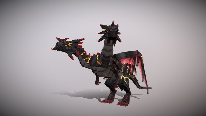 Two Headed Dragon 3D Model