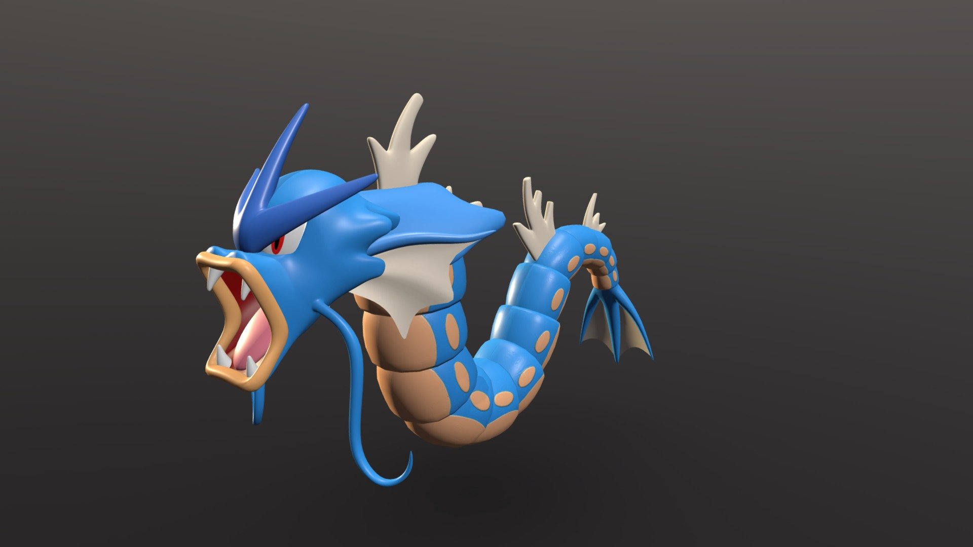 Gyarados by Stam - Download Free 3D model by stam3D [cd4aad0] - Sketchfab