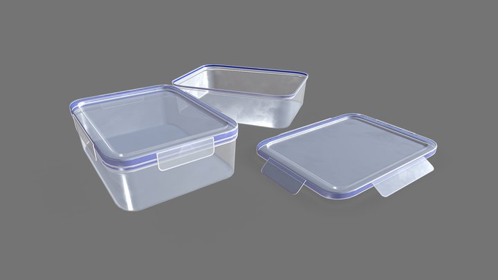 Tubberware container 3D Model