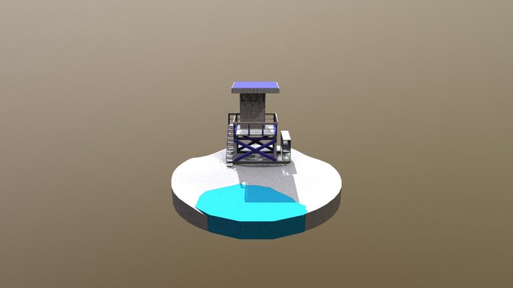LifeGuard Tower 3D Model
