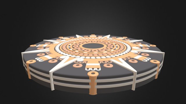 Aztec Stone War 3D Model