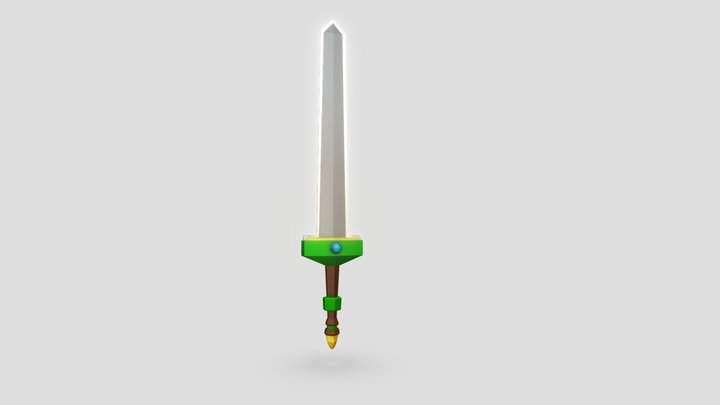 My first Sword model using blender 3D Model
