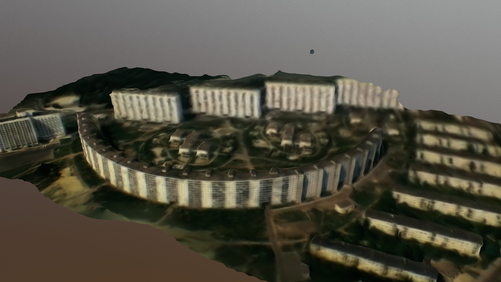 Kiev1983 apartments from aerial footage