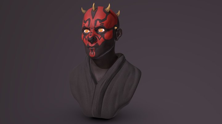 Darth Maul bust 3D Model