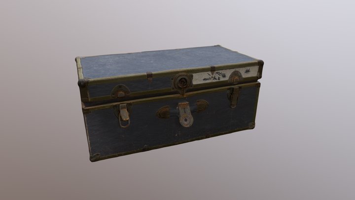 Worn Black Trunk 3D Model