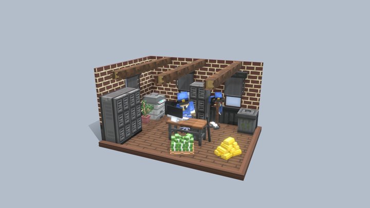 Police Office 3D Model