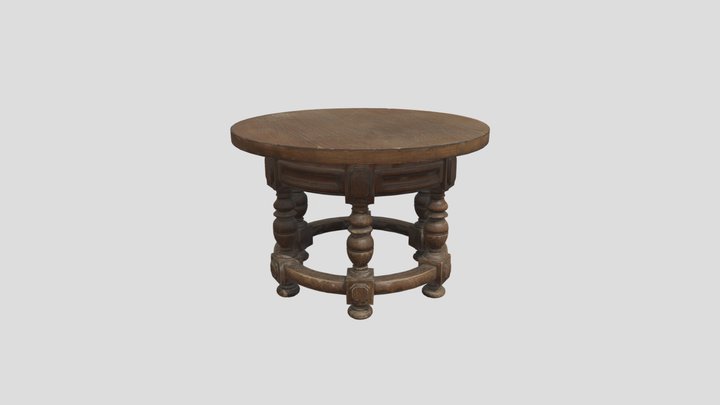Wooden Table - 3D scan Quixel Megascans 3D Model