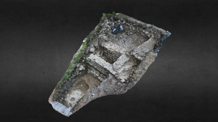 Ried Castle trench 9+10 post-excavation 3D Model