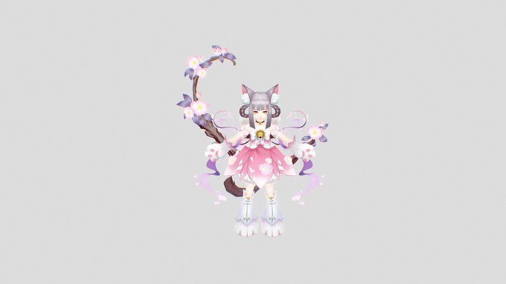 Q版萝莉猫女 3D Model