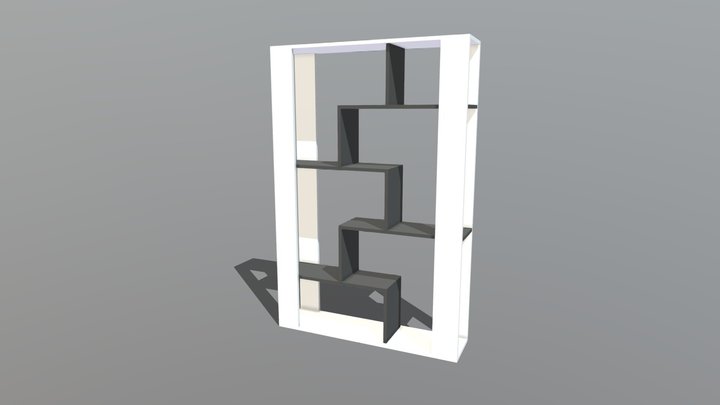 Rack Book Shelf 3D Model
