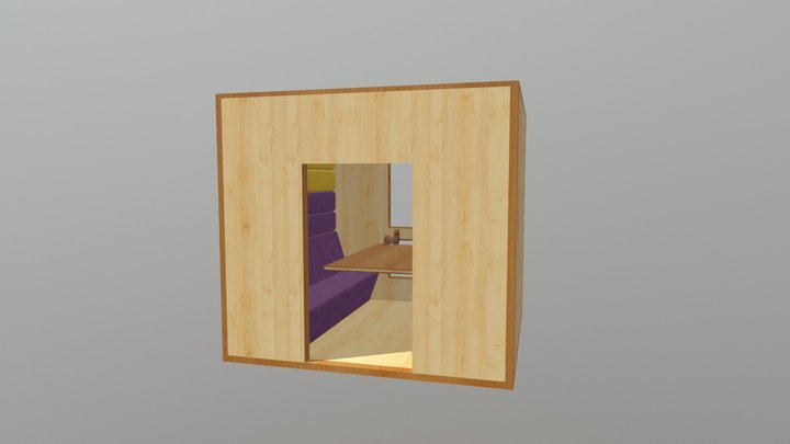 Train Booth 3D Model