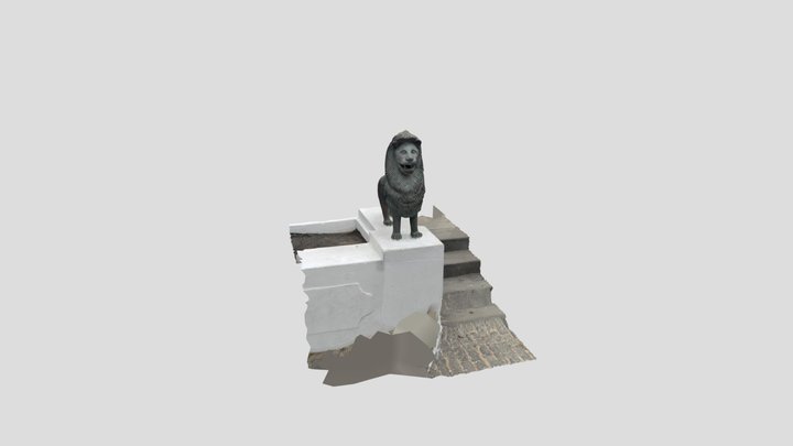 Lanzarote Statue Lion 3D Model