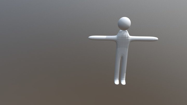 Stickman 3D Model