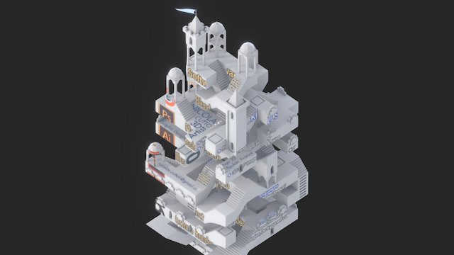 Nicolas Cuttoli - Resume 2017 3D Model