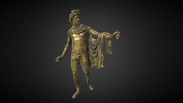 Baroque Statue 04 3D Model