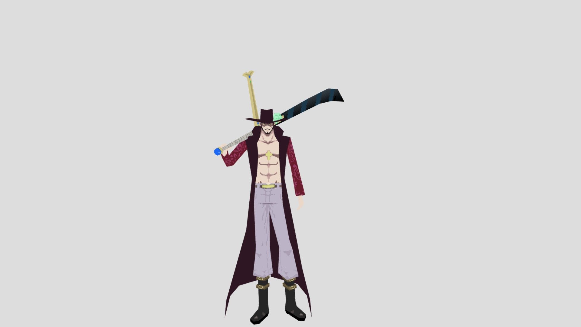 Dracule Mihawk Yoru - Buy Royalty Free 3D model by MLDanny [970a00f] -  Sketchfab Store