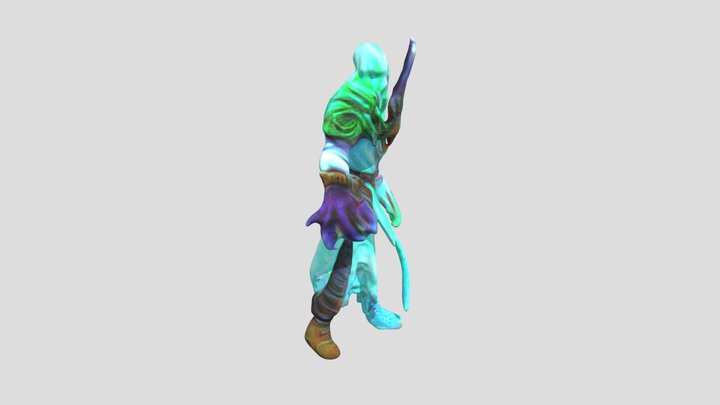 REALISTIC GHOST SCARY FLUARITY PHOSPHORUS 3D Model