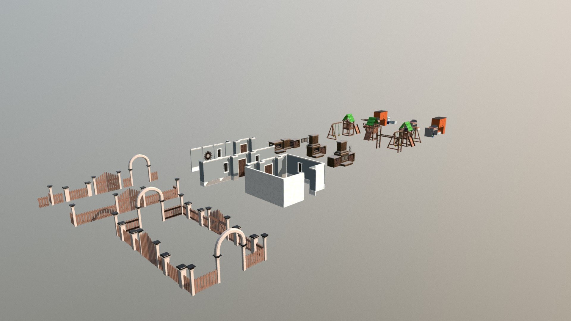 Modular Props - Modern Suburbia